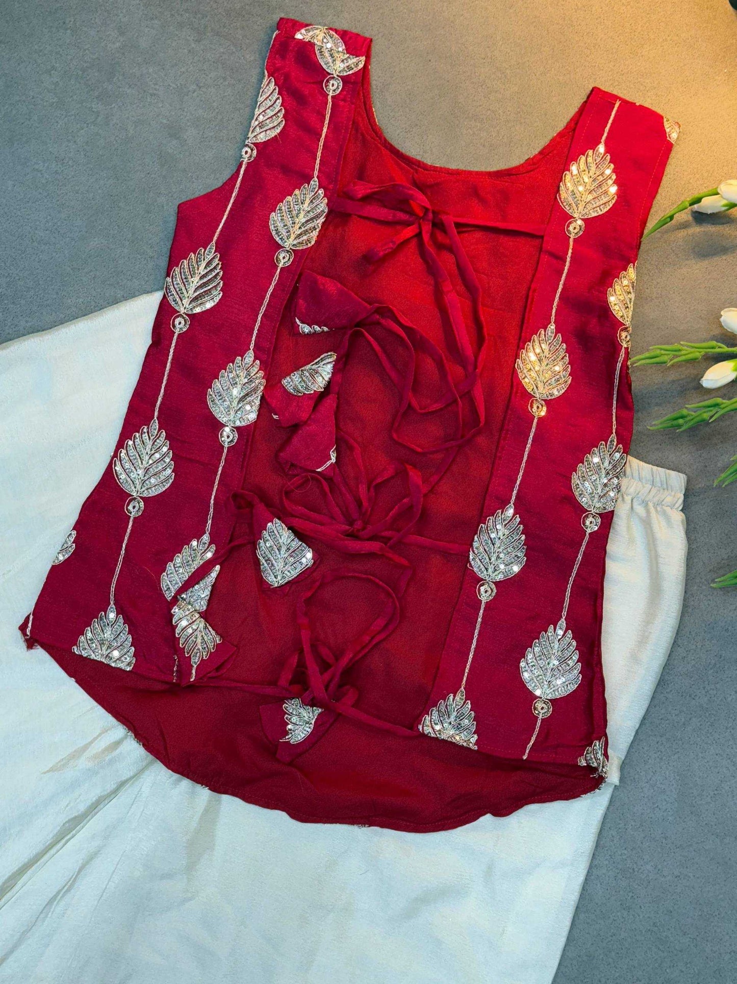 Soft chinon indo Western Wears Festive Collections