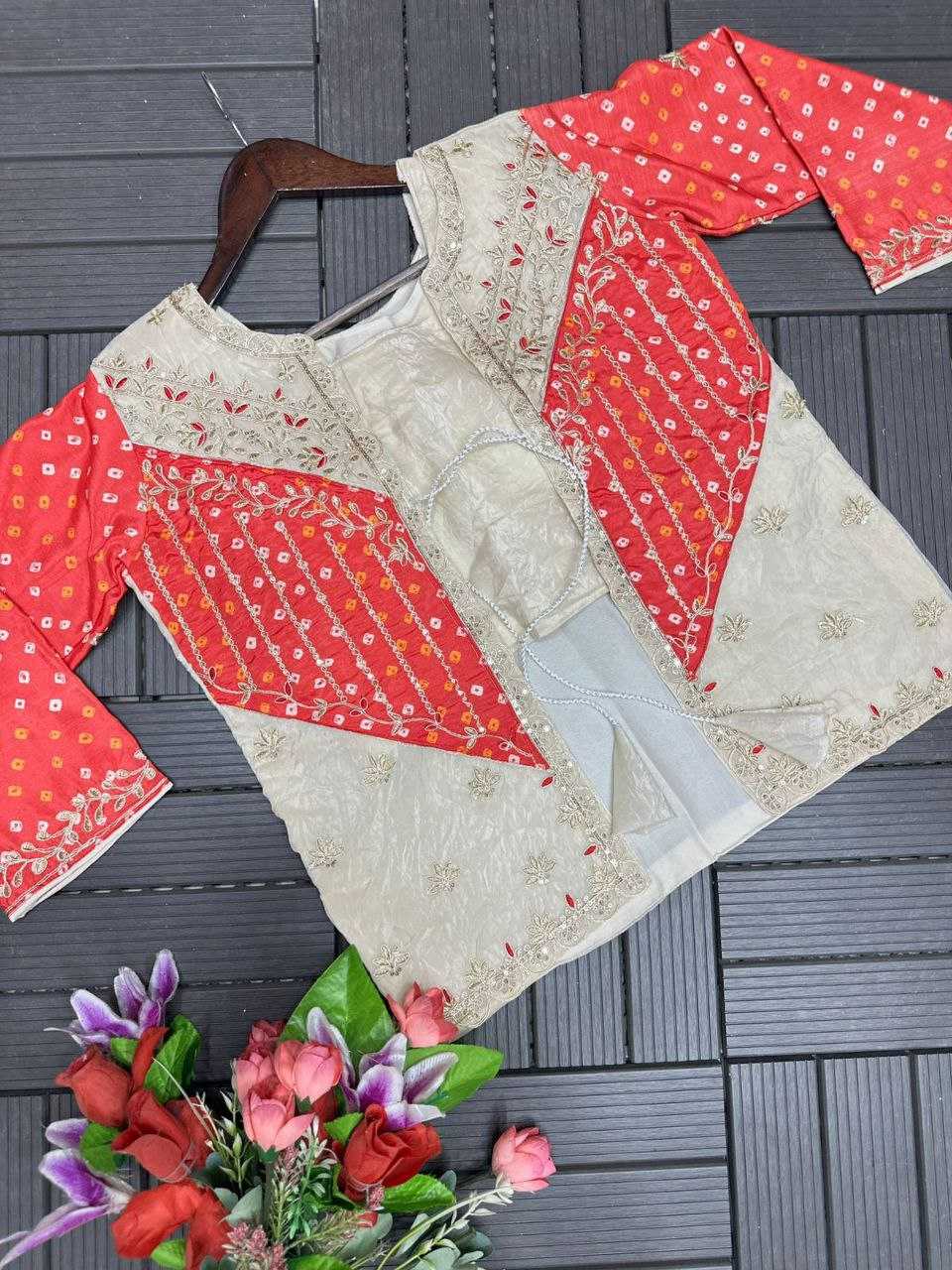 New Super Trending Embroidery Sequence work jacket and palazzo