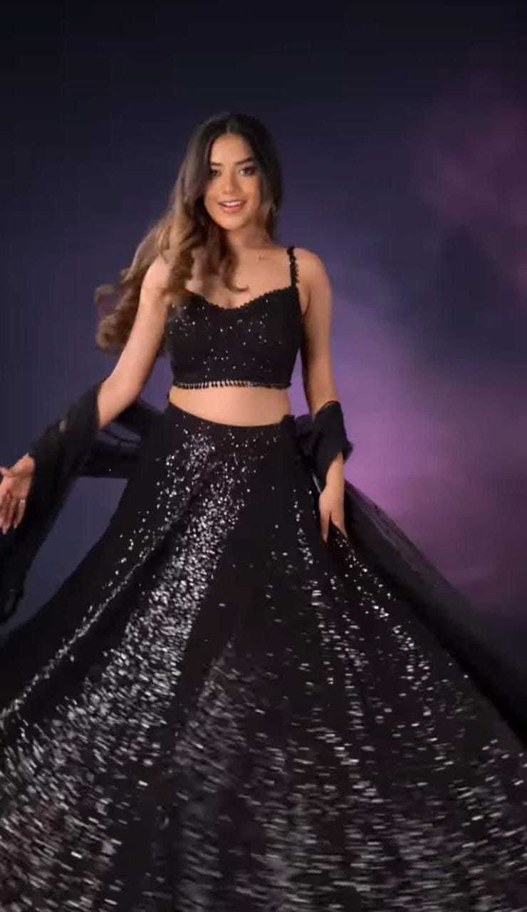 Soft Net  Designer Lehengas Plus Size Collections