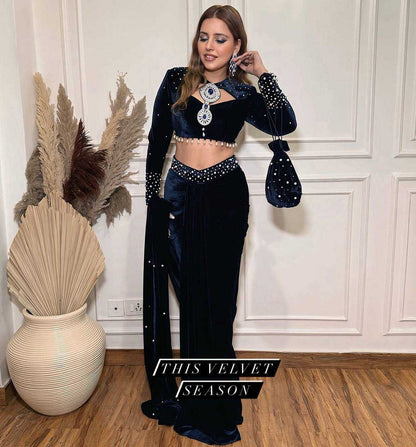 Velvet  Lehenga Sarees